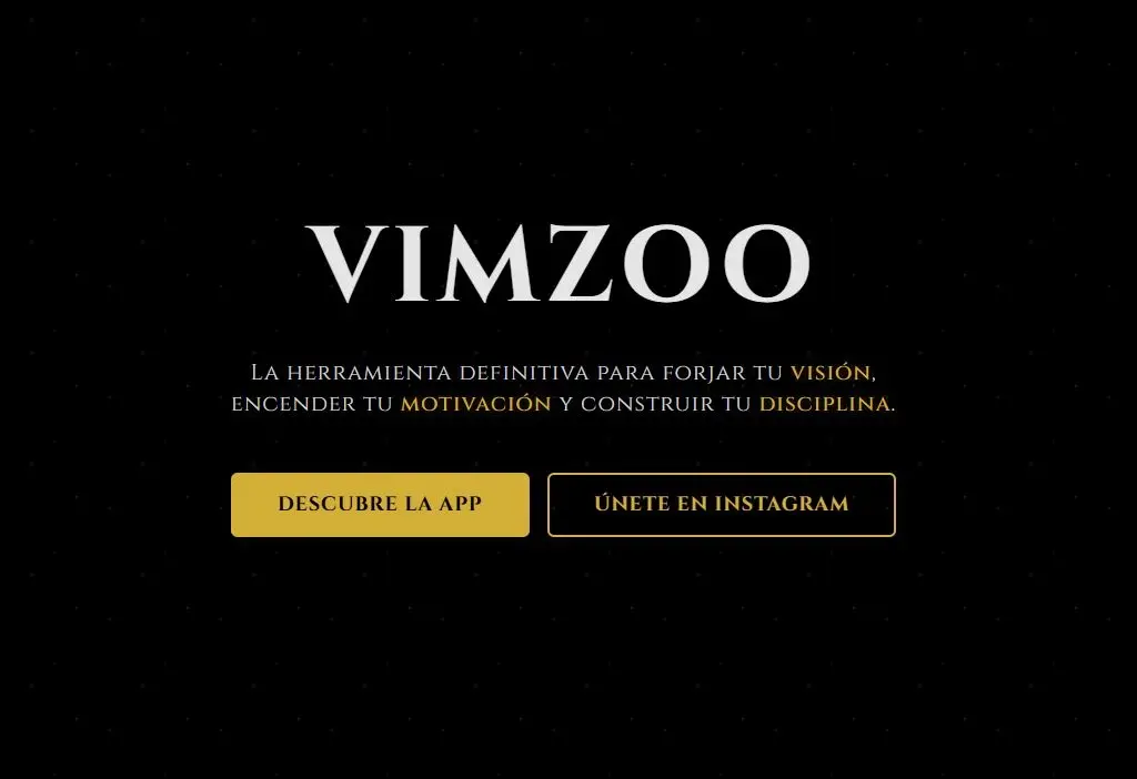 Captura del proyecto Vimzoo